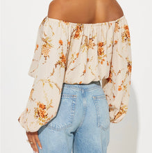 Load image into Gallery viewer, Floral Off Shoulder Blouse
