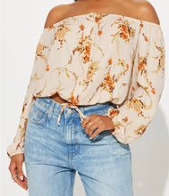 Load image into Gallery viewer, Floral Off Shoulder Blouse
