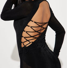 Load image into Gallery viewer, Plus Size- Laced Up Maxi Dress
