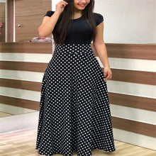 Load image into Gallery viewer, Plus Size Women's Swing Printed Maxi Long Dress
