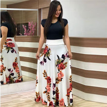 Load image into Gallery viewer, Plus Size Women's Swing Printed Maxi Long Dress
