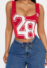 Load image into Gallery viewer, Game Day Corset Top
