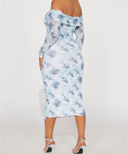 Load image into Gallery viewer, Plus Size -Blushing Mesh Midi Dress
