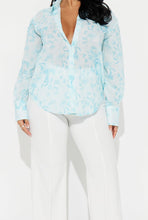 Load image into Gallery viewer, Bashful Blue Linen Shirt
