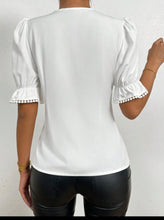 Load image into Gallery viewer, White Boho Blouse
