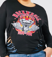Load image into Gallery viewer, Plus Size Rock and Roll Shirt
