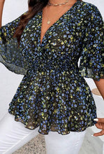 Load image into Gallery viewer, PLUS SIZE BOHO Floral Blouse
