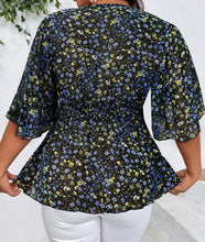 Load image into Gallery viewer, PLUS SIZE BOHO Floral Blouse
