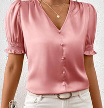 Load image into Gallery viewer, Puffy Satin Blouse
