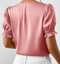 Load image into Gallery viewer, Puffy Satin Blouse
