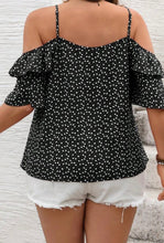 Load image into Gallery viewer, Plus Size Heart Ruffled Off-Shoulder Camisole Blouse
