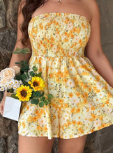 Load image into Gallery viewer, PLUS SIZE Women's Yellow Romper
