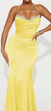 Load image into Gallery viewer, Canary Diamond Satin Dress
