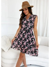 Load image into Gallery viewer, Women's Summer Flower Pleated Dress
