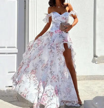 Load image into Gallery viewer, Elegant Summer Off the Shoulder Dress
