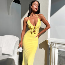 Load image into Gallery viewer, Sexy Halter Summer Maxi Dress
