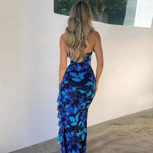 Load image into Gallery viewer, Tie Dye Print Lace Up Bodycon Dress
