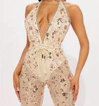 Load image into Gallery viewer, Shimmer in Gold Jumpsuit
