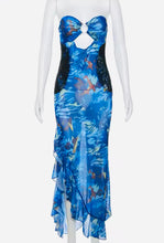 Load image into Gallery viewer, Women's Blue-Ocean Mesh Dress
